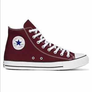 Converse Chuck Taylor All Star High Tops Burgundy Wom 7 Mens 5